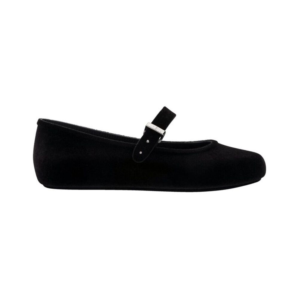 Melissa Shoes Soft Velvet Ii Ballerina Flat, Black